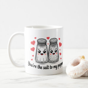 Caneca De Café Você é o Sal para a minha pimenta