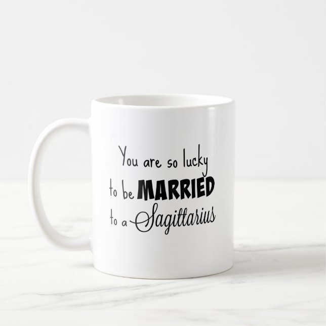 Caneca De Café Você é tão afortunado para ser casado a um (Esquerda)