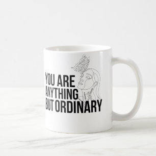 Caneca De Café você é tudo menos a arte monocromática comum