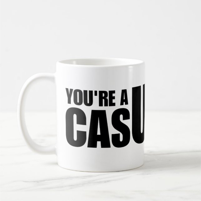 Caneca De Café "Você é um casual" Boxing Updates Mug (Esquerda)