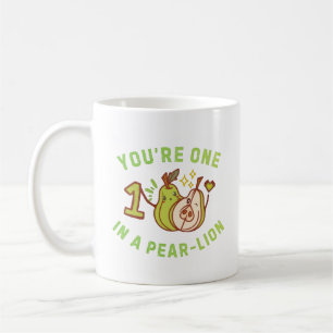 Caneca De Café Você É Um Em Uma Pera-Leão Punheta de Pera