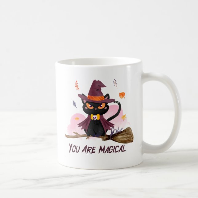 Caneca De Café Você É Um Gato De Bruxa Mágica (Direita)