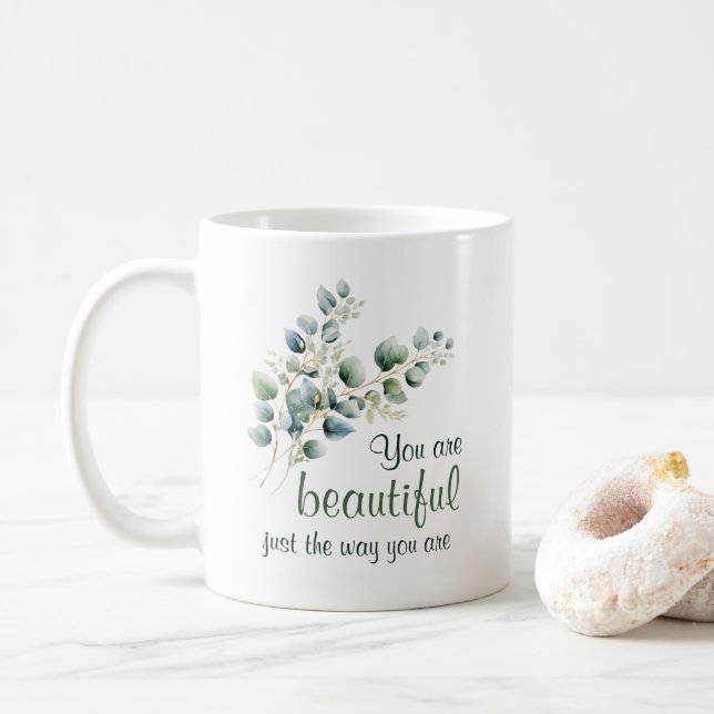 Caneca De Café Você É Uma Linda Camada De Água, Eucalyptus (Com Donut)