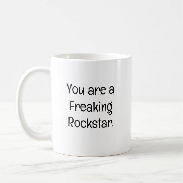Caneca De Café Você é uma Rocha Freaking (Esquerda)