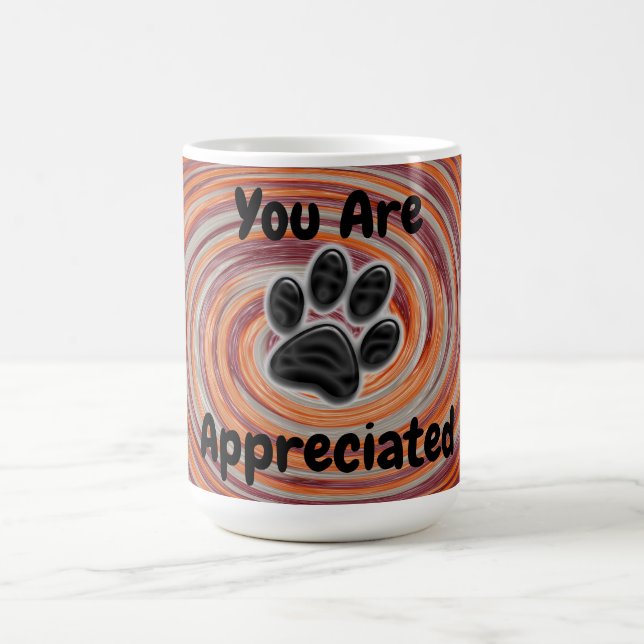 Caneca De Café Você É Valente, Maravilha De Cachorros Impressos D (Centro)