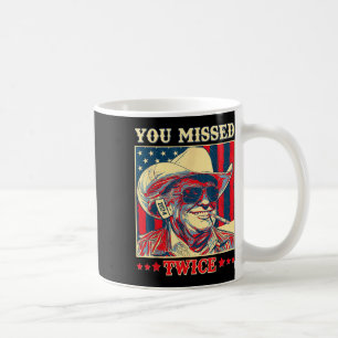 Caneca De Café Você Errou Duas Vezes Ocidental Trump Cowboy Trump