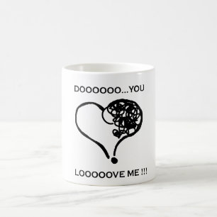 Caneca De Café Você está? Ame-me!