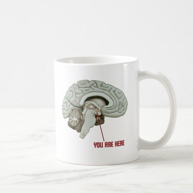 Caneca De Café Você está aqui (Direita)