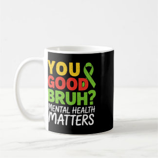 Caneca De Café Você Está Bem Irmão Saúde Mental Cérebro Conselhei