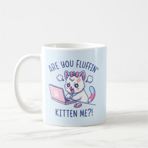 Caneca De Café Você Está Me Tirando, Gatito - Humor de Escritório