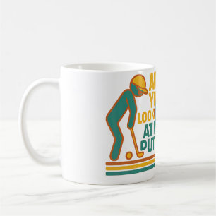 Caneca De Café Você Está Olhando Meu Putt Engraçado Amante de Gol