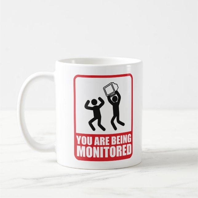 Caneca De Café Você está sendo monitorado (Esquerda)
