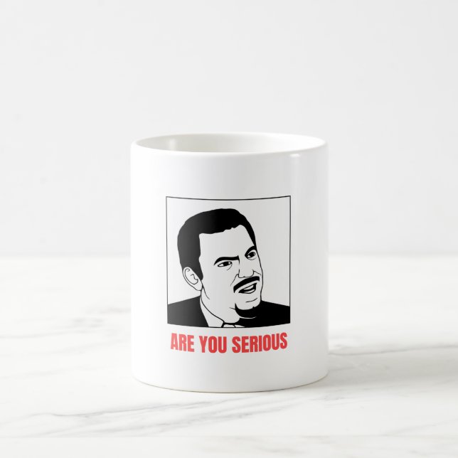 Caneca De Café Você Está Sério Meme (Centro)