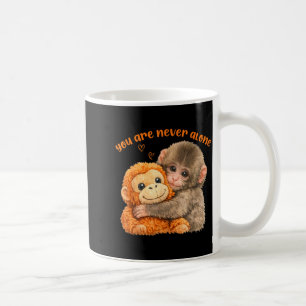 Caneca De Café Você está sozinho meme do macaco bebê fofo soco