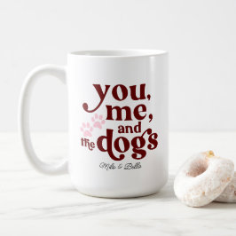 Caneca De Café Você Eu e os Cães Presente Minimalista Casal Café 
