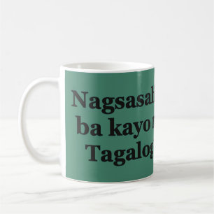 Caneca De Café Você fala tagalo? no Tagalog. Sinalizador bf