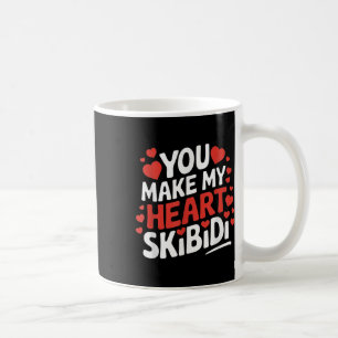Caneca De Café Você Faz Meu Coração Dias de os namorados Skibidi