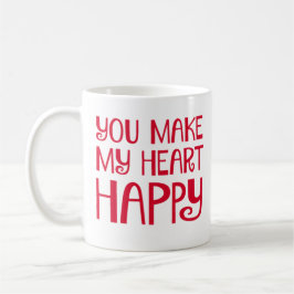 Caneca De Café Você faz meu coração feliz