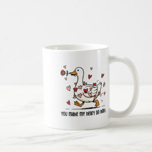 Caneca De Café Você Faz Meu Coração Ir Honk Ganso Engraçado Dia d