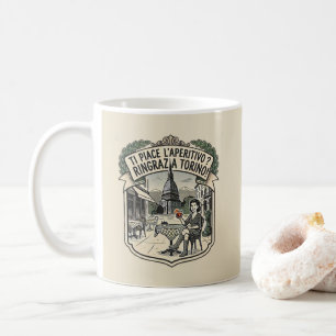 Caneca De Café Você gosta do aperitivo? Agradeça a Turim! - Vinta