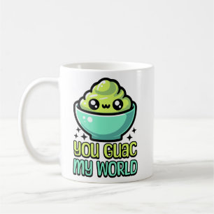 Caneca De Café Você Guac Meu Mundo! Cute Guacamole Pun