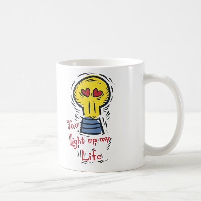Caneca De Café Você ilumina acima minha vida (Direita)