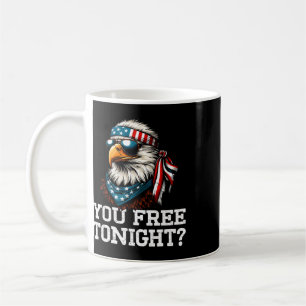 Caneca De Café Você Livre Esta Noite Águia Divertido Patriótico A
