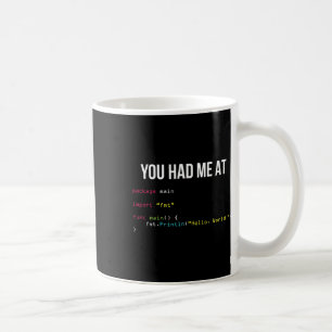 Caneca De Café Você Me Conquistou No Olá Mundo Codificação Legal