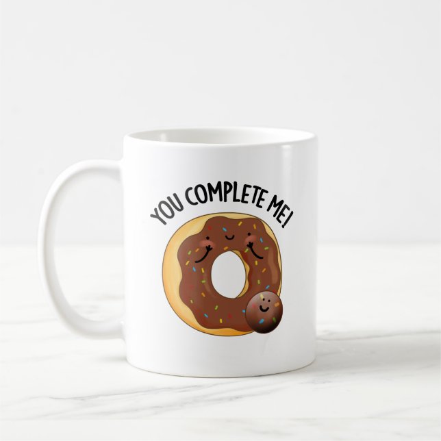 Caneca De Café Você Me Preenche De Rosquinha Engraçado (Esquerda)