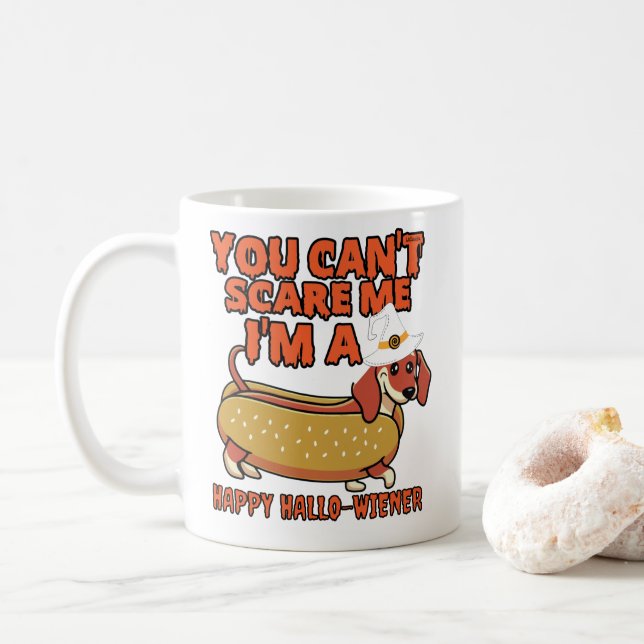 CANECA DE CAFÉ VOCÊ NÃO PODE ME ASSUMIR, EU SOU UM HALLOWIENER FE (Com Donut)