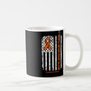 Caneca De Café Você nunca vai lutar sozinho contra a leucemia de