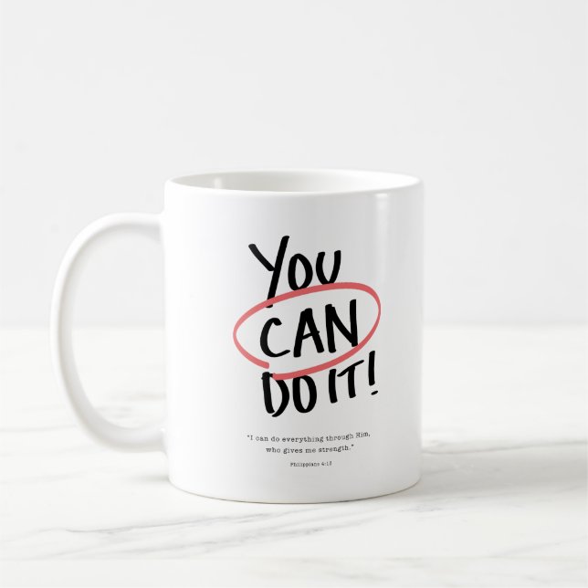 Caneca De Café Você Pode! (Esquerda)