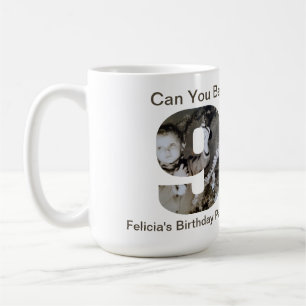 Caneca De Café Você Pode Acreditar em Completar 90 Anos? Colagem