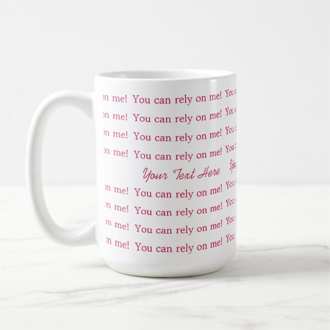 Caneca De Café Você Pode Contar Comigo Padrão Mínimo e Design de  (Esquerda)
