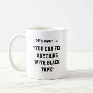 Caneca De Café Você Pode Corrigir Tudo Com Fita Preta