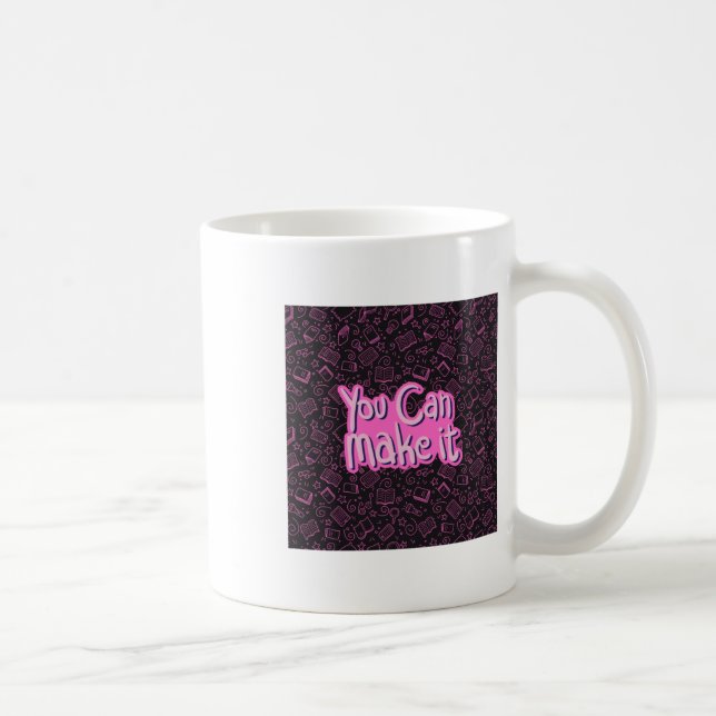 Caneca De Café Você Pode Fazer Adesivo (Direita)