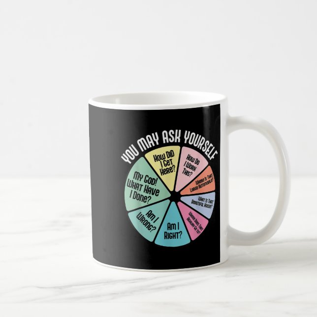 Caneca De Café Você Pode Perguntar a Si Mesmo Como Cheguei Aqui C (Direita)