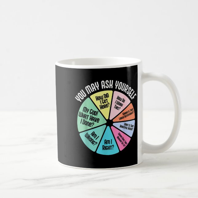 Caneca De Café Você Pode Perguntar a Si Mesmo Como Cheguei Aqui C (Direita)