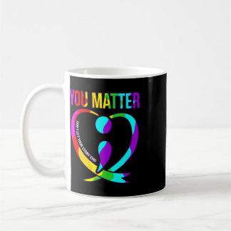 Caneca De Café Você Problema Feliz Consciência Suicídio Apoio Grá