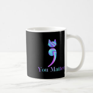 Caneca De Café Você Problema Semicolon Cat Suicídio Saúde Mental