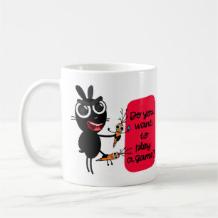 Caneca De Café Você quer jogar um jogo? Bunny Mug