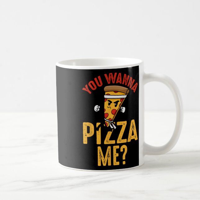 Caneca De Café Você Quer Uma Pizza De Ninja Engraçado Karate Kawa (Direita)