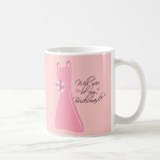 Caneca De Café "Você será minha dama de honra? "