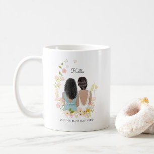 Caneca De Café Você será minha Dama de Honra/Proposta de Dama de