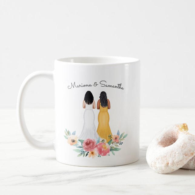 Caneca De Café Você será minha Dama de Honra/Proposta de Dama de  (Com Donut)