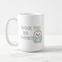 Caneca de Café Você Será Minha de Lã