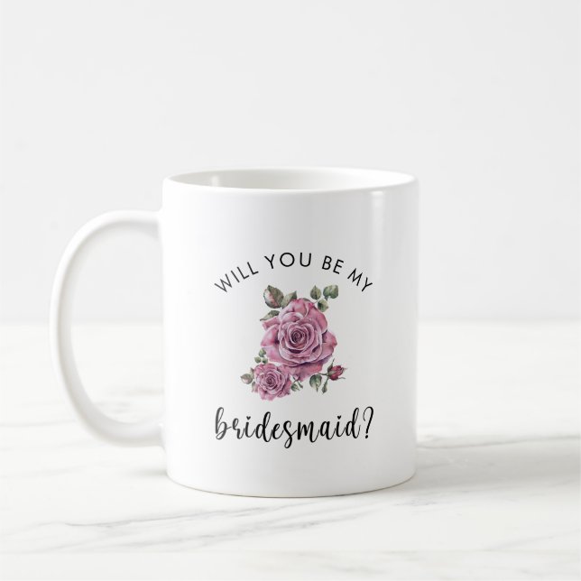Caneca De Café Você será minha proposta de Dama de Honra de todo  (Esquerda)