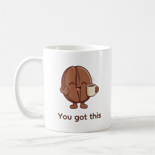 Caneca De Café Você Tem Esse Personagem de Grão de Café Fofo 