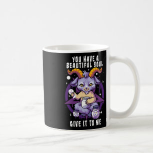 Caneca De Café Você Tem Uma Linda Alma Satânica Baphomet Hallowee