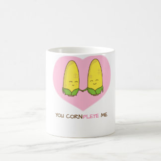 Caneca De Café Você termina-me casal loving doce do milho